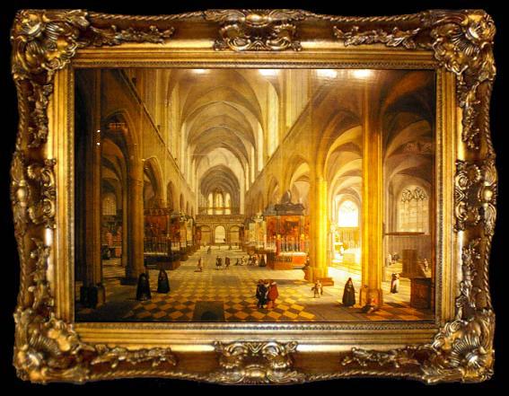 framed  Pieter Neefs Interior of Antwerp Cathedral, ta009-2